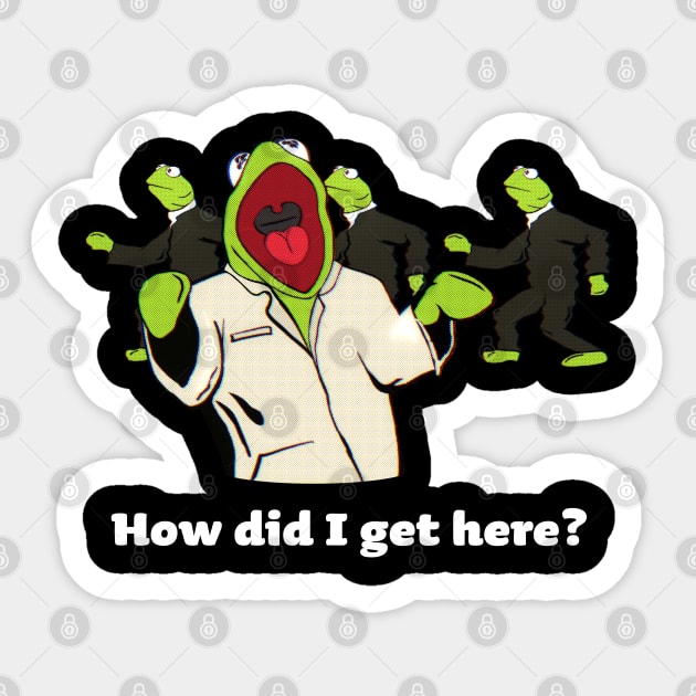 Kermit Talking Heads Sticker by Tom.Tom.Tom